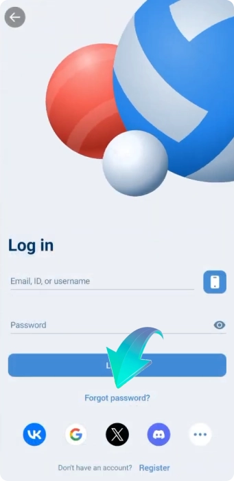 Step 1 - Go to the login page