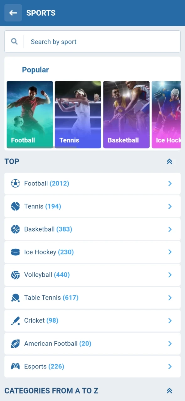 1xBet App Screenshot 4