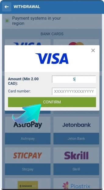 Step 7 - Confirm transaction