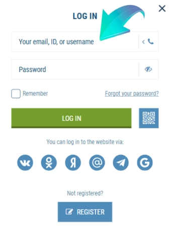 Step 3 - Enter your ID or registered email address
