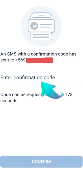 Step 4 - Confirm the recovery code